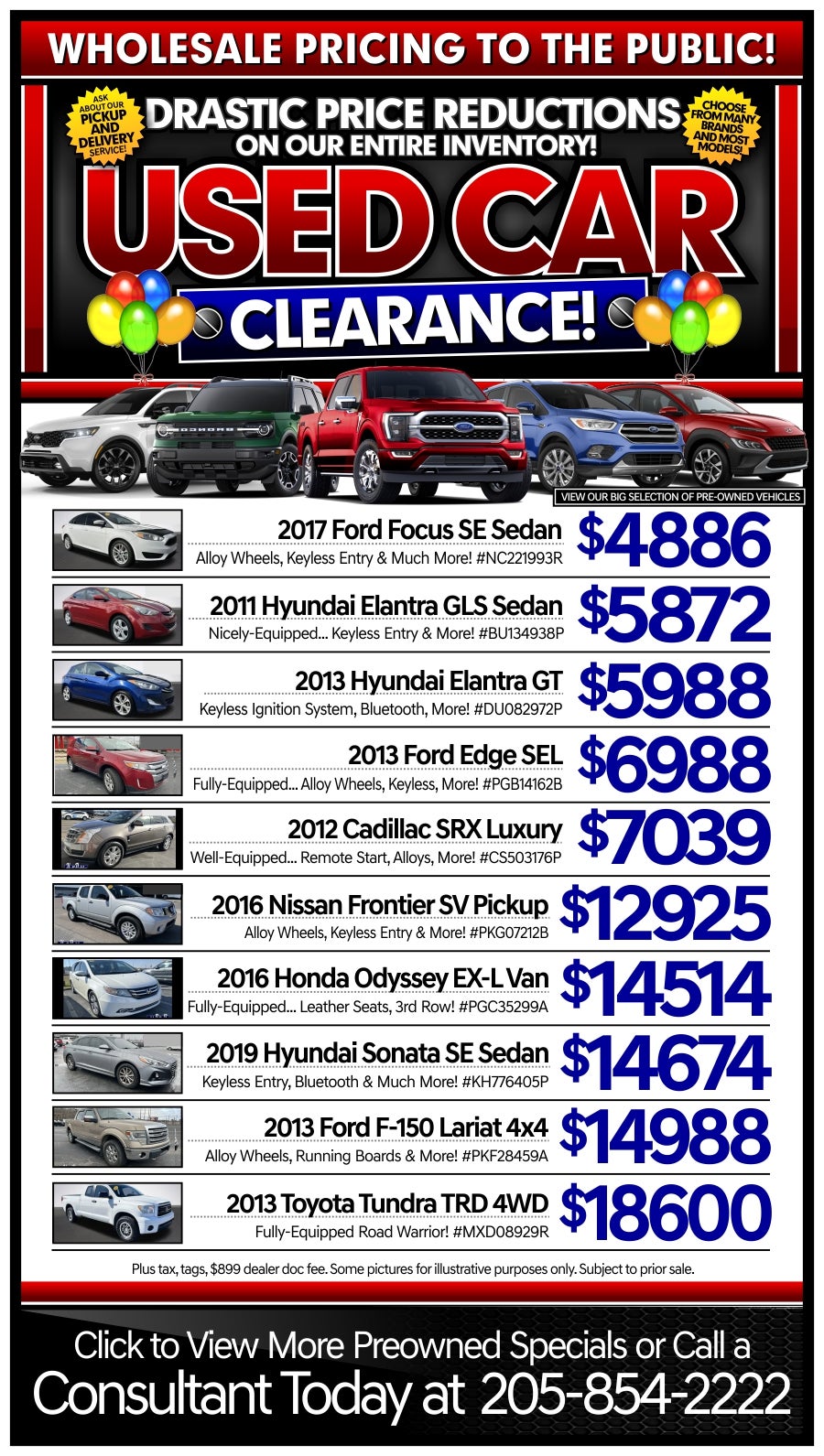 Used Car Managers Specials